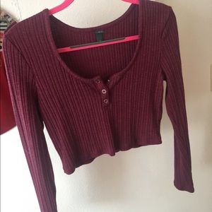 long sleeve crop too